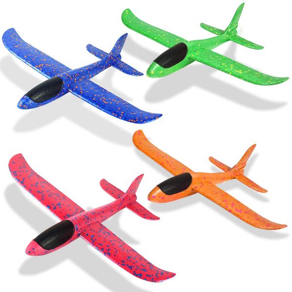 Foam Airplanes for Kids Toddler 3 Flight Mode 13.5" Foam Glider Stunt Airplane Toy for 3+ Year Old Model Airplanes Kits Aircraft Hand Throwing Planes Flying Aeroplane Birthday Party Favor Gift 4pcs