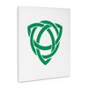 3dRose, Trinity Celtic Knot In Green, Museum Grade Canvas Wrap 11x14