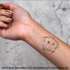 4 x 'Monkey Face' Temporary Tattoos (TO00006926)