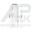 APUK 12V Red Clear Rear Combination Brake Tail Indicator Light Lamp Tractor Trailer
