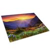 Sunrise Mountain Colourful Glass Placemat Kitchen Table Worktop Saver Protector