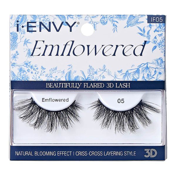 iEnvy Emflowered Natural Blooming Effect Fake Eyelashes Flared 3D False Lashes (05)