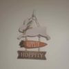 Bunny Hippity Hoppity Rabbit Happy Easter Rabbit 🥕 Decoration Sign wall hanging