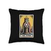 Cat Tarot Card The Tower Cat Scratching Post Tree Cat Throw Pillow