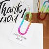 Rainbow Jumbo Paperclips, Set of 3, Acrylic, Multicolour