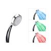 Modern Classic Shower Head Silver Synthetic LED Lights Temperature Sensor LORDAL