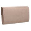 Olie Faux Suede Envelope Clutch Bag - Nude