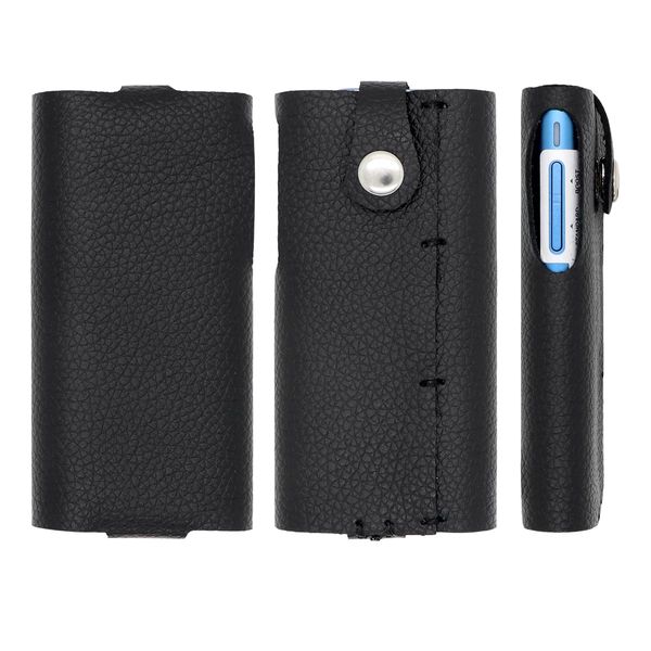 CaseGuider Glow Hyper Air Case, Glo Hyper Air Case, Genuine Leather, Handmade Product, Cowhide Leather, Glow Hyper Air Cover, Electronic Cigarette Case, Glow Hyper Case, Protective Case, Simple, Black