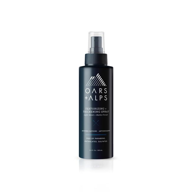 Oars + Alps Texturizing and Thickening Spray for Hair, Promotes Hair Growth, Sandalwood and Amber Scent, TSA Approved, 3.4 Fl Oz