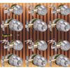 (6Sets) All Keyed Same Entry Door Knob and Single Cylinder Deadbolt Combo Set
