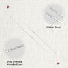 KnitPro Nova Cubics, Single-Ended Knitting Pins, 25cm x 2.75mm, Silver