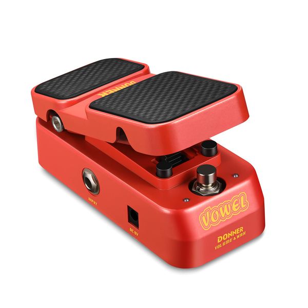 Donner Vowel Mini Active Wah Volume Effect Guitar Pedal 2 in 1