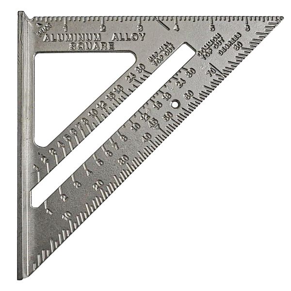 Aluminum Speed Square layout tool - Multipurpose Rafter square for Engineers | Carpenters Square tool | High precision scale for woodworking