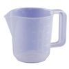 Vision4ever 1x Jug Clear Plastic Side Measuring Jug with Sold Grip Handle