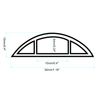 sourcing map 5.9ft Floor Cord Cover PVC Cable Protector 0.4"W x 0.24"H Cable Management Light Brown