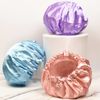 SMILCO Shower Cap, 4 Pack Shower Caps for Women, Double Waterproof Layers Shower Cap, Reusable EVA Hair Caps for Women Hair Protection
