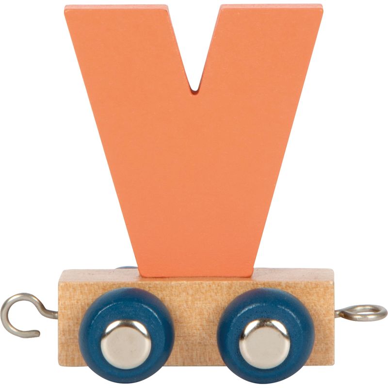 small foot Letters Train Polar V, Wood, Custom combinable Wooden Train ...