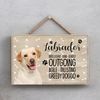Global Designs Pets & Paws - Rope Plaque Labrador Golden Characteristics