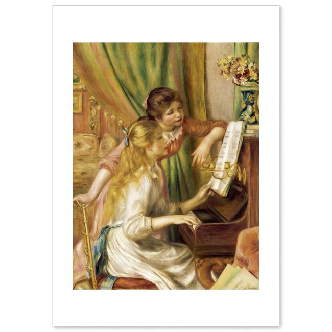 Poster Renoir "Girls on the Piano" A3 Size [Made in Japan] [Interior Wallpaper] Painting Art Wallpaper Poster