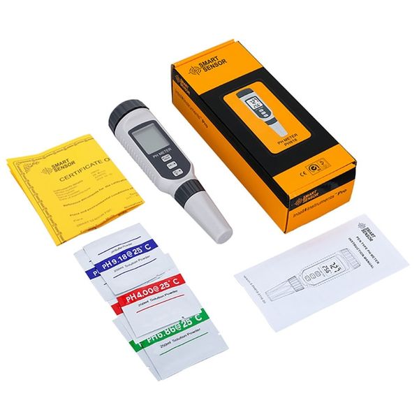 Water Quality Meter ph Meter Water Quality Test Professional Pen PH Meter Portable Ph Water Quality Tester Acidity Meter Aquarium Water Ph818, [01] PH818