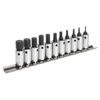 Sealey Ak62251 Hex Socket Bit Set 11Pc 1/4Sq Drive Metric