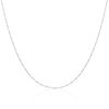 Sterling Silver Disco Twisted Diamond Cut Chain 24 Inches