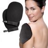 Deep Exfoliating Mitt for Body Scrub. 2 Pack Plant-Based Fiber Exfoliating Gloves - Great for Dead Skin Removal, Keratosis Pilaris, Strawberry Skin and Self Tanning