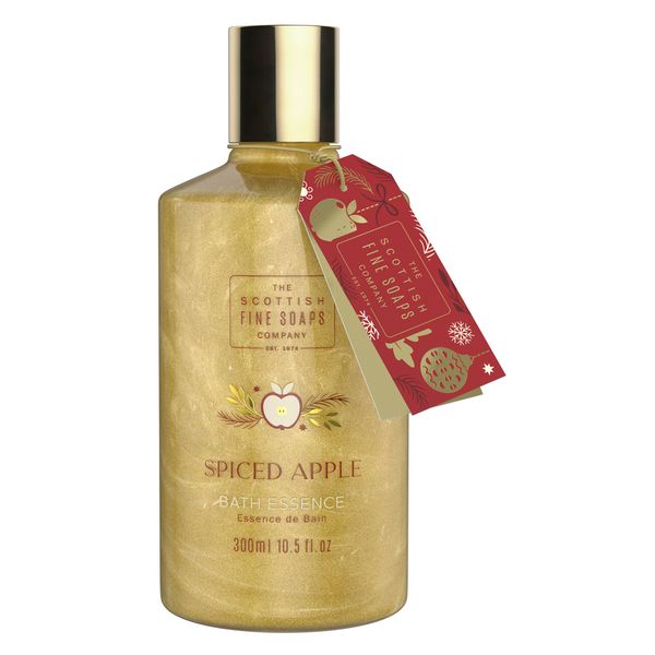 Scottish Fine Soaps Spiced Apple 2024 Bath Essence 300ml - Luxury Bubble Bath