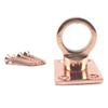 RopeServices UK 28mm Copper Bronze Decking Rope Eye Plate, Deck Post End Fixing Post Fitting