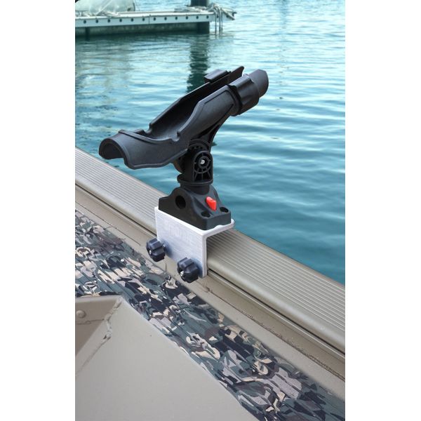 Brocraft Power Lock Rod Holder 90 Degree Boat Track System/Versatrack Track System/Lund Sport Track/Ranger Track System