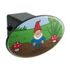 GRAPHICS & MORE Garden Gnome with Toadstools Oval Tow Trailer Hitch Cover Plug Insert