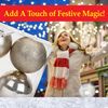 VFM - Champagne Gold 10cm Baubles Assorted (4 Pack) - Christmas Tree Decorations