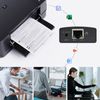 USB 2.0 Network Print Server, WAVLINK LAN Print Share Server for USB Printers, LPR Print Protocol 10/100Mbps Computer Print Server Adapter for Windows, MacOS 10.7 or above, No Driver Required