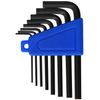 Laser 0267 Imperial Hex Key Set 8pc, Black,chrome
