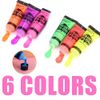 Glow In The Dark Face Paint,6PCS UV Face Paint,Glow Body Paint,Neon Body Paint,Festival Face Paint,Quick Dry Face Paints For Children,Neon Face Paint,Body & Face Paint,For Party & Halloween&Cosplay