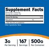 Nutricost Beta Alanine Powder 500 Grams - Pure Beta-Alanine