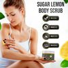 Exfoliating Body Scrub Polish Sugar Cellulite Exfoliator, Stretch Marks Lemon