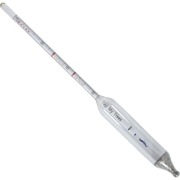 Vermont Maple Syrup Hydrometer 9.5 Inch with Brix and Baum Scale Instructions
