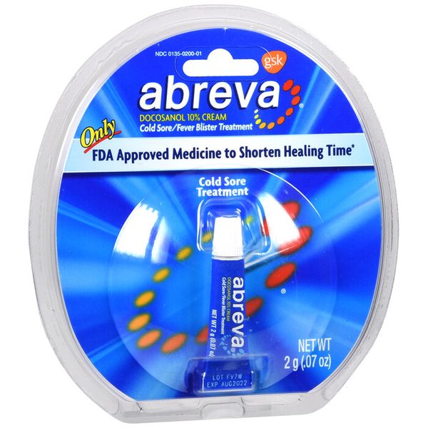 ABREVA CREAM 2GM   docosanol TOPICAL CREAM (G) 10 %