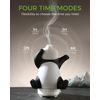 Panda Essential Oil Diffuser - Cute Rotatable Diffuser for Home with 7-Color Light, Aromatherapy Diffuser for Bedroom and Office