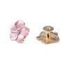 Geesatis 4 Pcs Kitchen Cabinet Knobs Petal Flower Knobs for Door, Closet, Cupboard Home Decoration, Pink