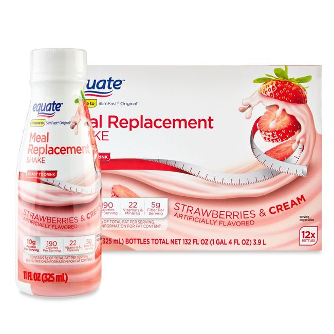 Strawberry Meal Replacement Shake, 11 Fl Oz, 12 Pack