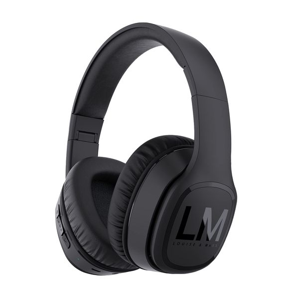 Louise&Mann Wireless Headphones Over Ear, Bluetooth Headphones 5.3, Foldable Lightweight with Soft Memory Foam Earmuffs, Built-in Mic with Wired Mode and Carry Case for Travel,Office,PC