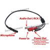10x High Sensitive RCA Audio Mic DC Power Microphone for CCTV Security Systems