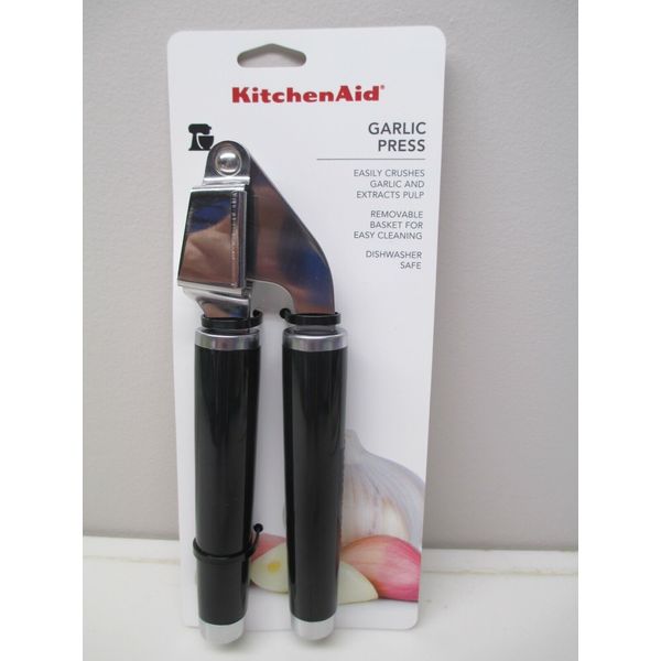 KitchenAid shiny handle black garlic press