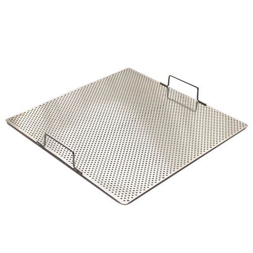 Sunrise Stainless Steel Fryer Screen with Handles (Solid Screen) (1, 13.5" x 13.5" x 1.75")