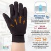 Brown Jersey Work Gloves 9.5" - 12 Pairs Cotton Polyester with Elastic Wrists