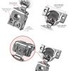 1 Overlay Restricted Angle to 90 Deg Soft Close Face Frame Cabinet Hinges (10)
