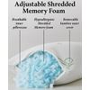 Breezy Bamboo Pillows 2 Pack Queen Size Memory Foam Pillows Cooling Bed Pillow