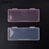 KADS Plastic Transparent Empty Nail Storage Box Manicure Equipment Decoration Tools Case (PINK)